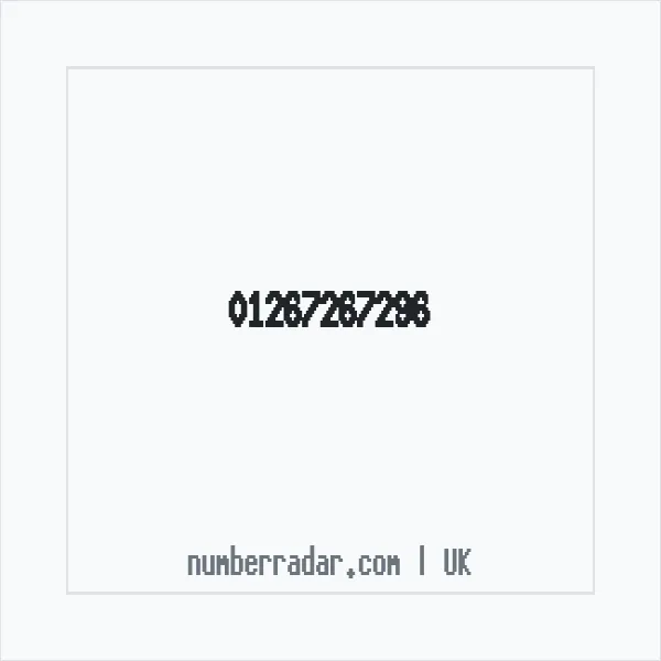 Reverse number check for +44 1267 267296 — who called me?