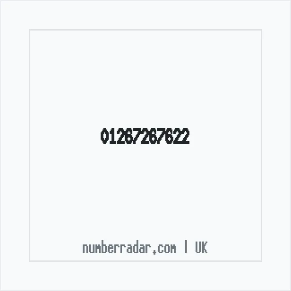 Reverse number check for +44 1267 267622 — who called me?