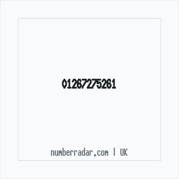 Reverse number check for +44 1267 275261 — who called me?