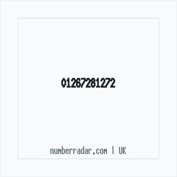 Reverse number check for +44 1267 281272 — who called me?
