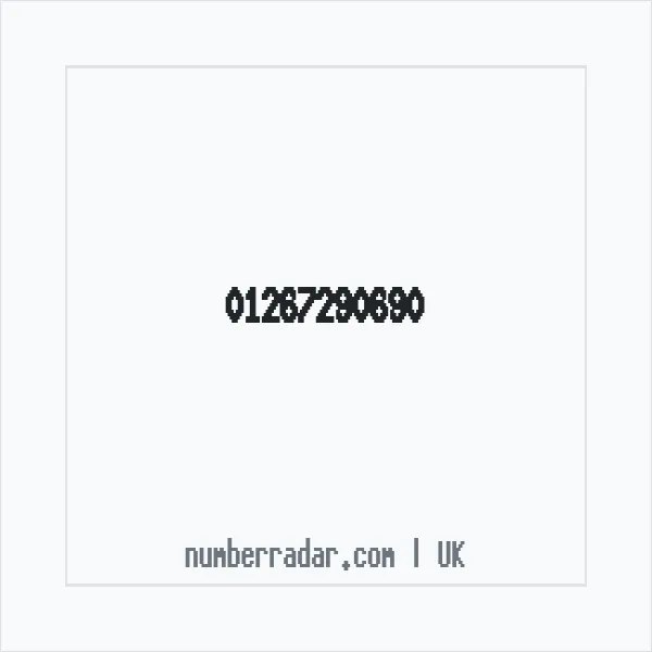 Reverse number check for +44 1267 290690 — who called me?