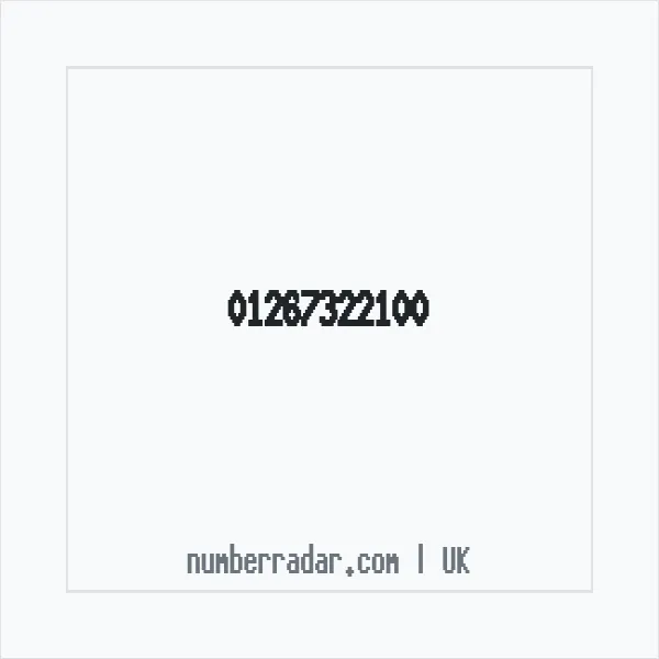 Reverse number check for +44 1267 322100 — who called me?