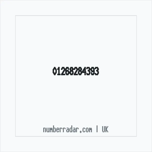 Reverse number check for +44 1268 284393 — who called me?