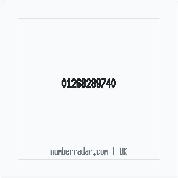 Reverse number check for +44 1268 289740 — who called me?