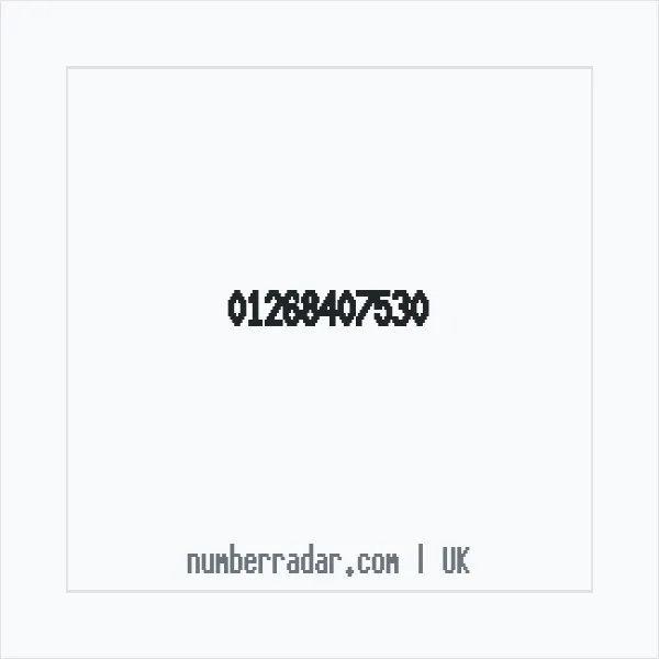 Reverse number check for +44 1268 407530 — who called me?