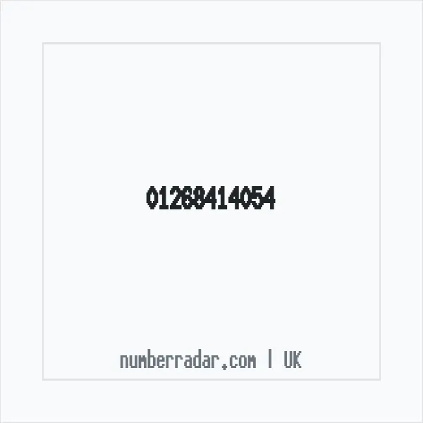 Reverse number check for +44 1268 414054 — who called me?