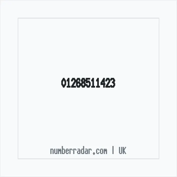 Reverse number check for +44 1268 511423 — who called me?