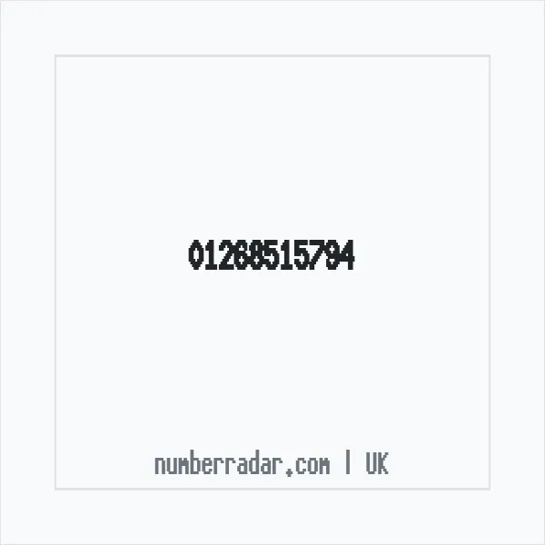 Reverse number check for +44 1268 515794 — who called me?
