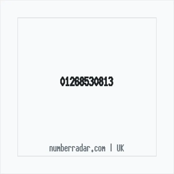 Reverse number check for +44 1268 530813 — who called me?