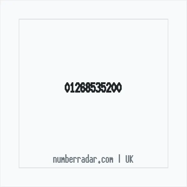Reverse number check for +44 1268 535200 — who called me?