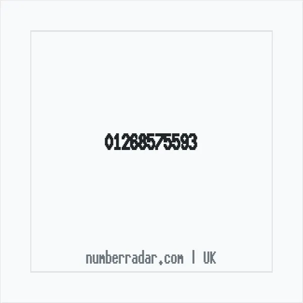 Reverse number check for +44 1268 575593 — who called me?