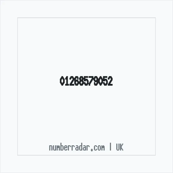 Reverse number check for +44 1268 579052 — who called me?