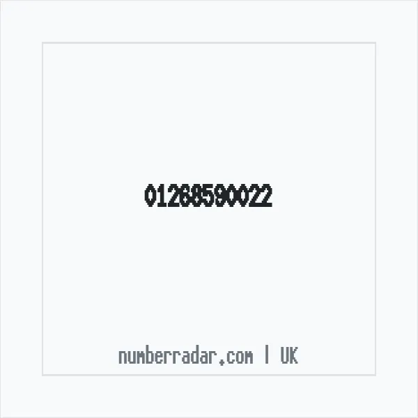 Reverse number check for +44 1268 590022 — who called me?
