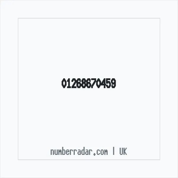 Reverse number check for +44 1268 670459 — who called me?