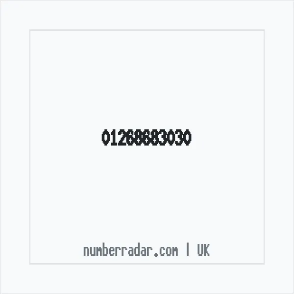 Reverse number check for +44 1268 683030 — who called me?