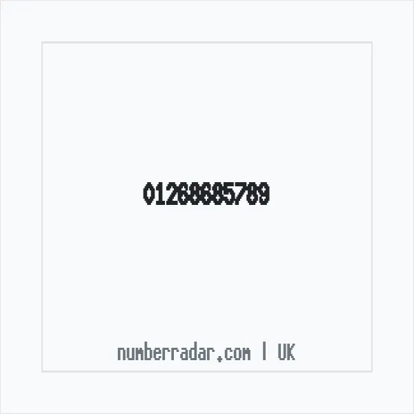 Reverse number check for +44 1268 685789 — who called me?