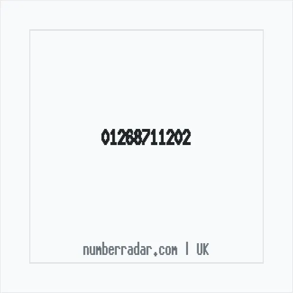 Reverse number check for +44 1268 711202 — who called me?