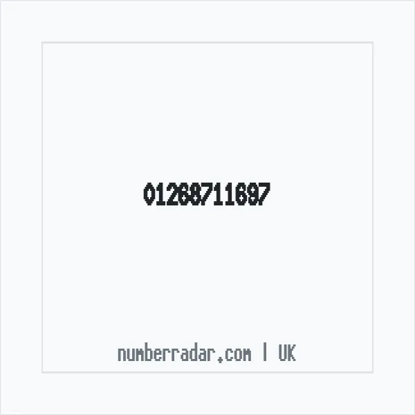 Reverse number check for +44 1268 711697 — who called me?
