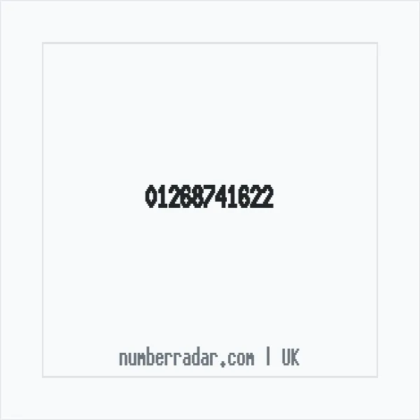Reverse number check for +44 1268 741622 — who called me?