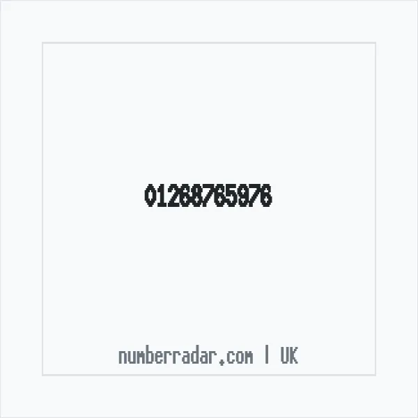 Reverse number check for +44 1268 765976 — who called me?