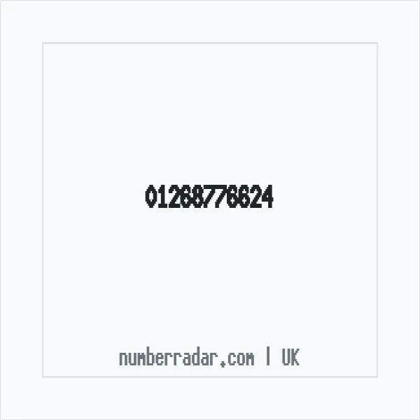 Reverse number check for +44 1268 776624 — who called me?