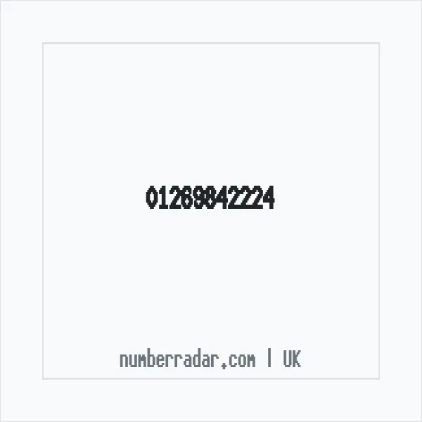 Reverse number check for +44 1269 842224 — who called me?