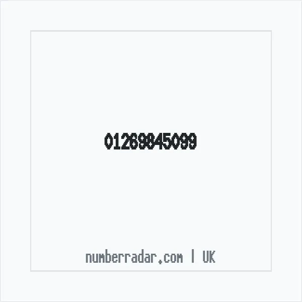 Reverse number check for +44 1269 845099 — who called me?