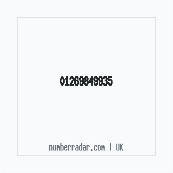 Reverse number check for +44 1269 849935 — who called me?
