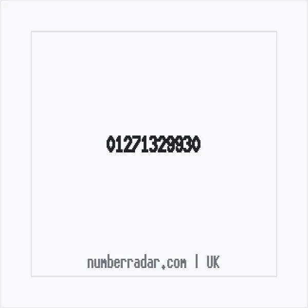 Reverse number check for +44 1271 329930 — who called me?