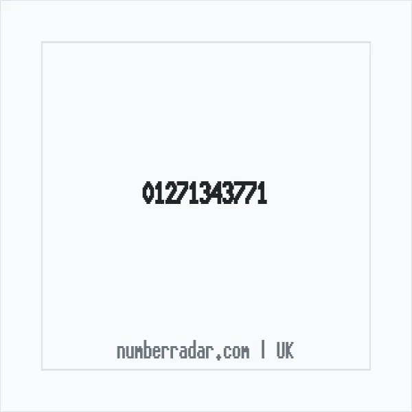 Reverse number check for +44 1271 343771 — who called me?