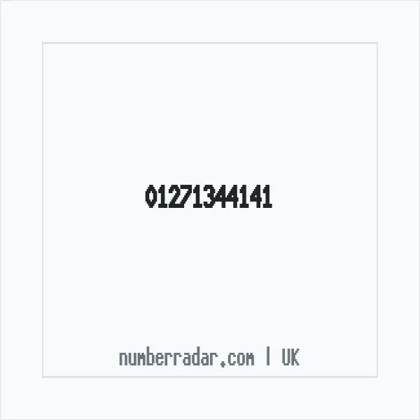 Reverse number check for +44 1271 344141 — who called me?