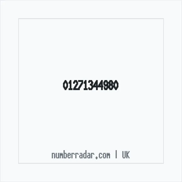 Reverse number check for +44 1271 344980 — who called me?