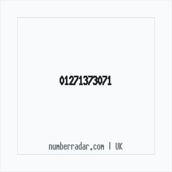 Reverse number check for +44 1271 373071 — who called me?