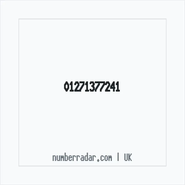 Reverse number check for +44 1271 377241 — who called me?
