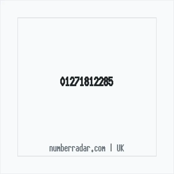Reverse number check for +44 1271 812285 — who called me?