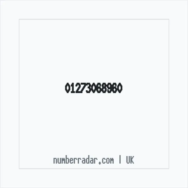 Reverse number check for +44 1273 068960 — who called me?