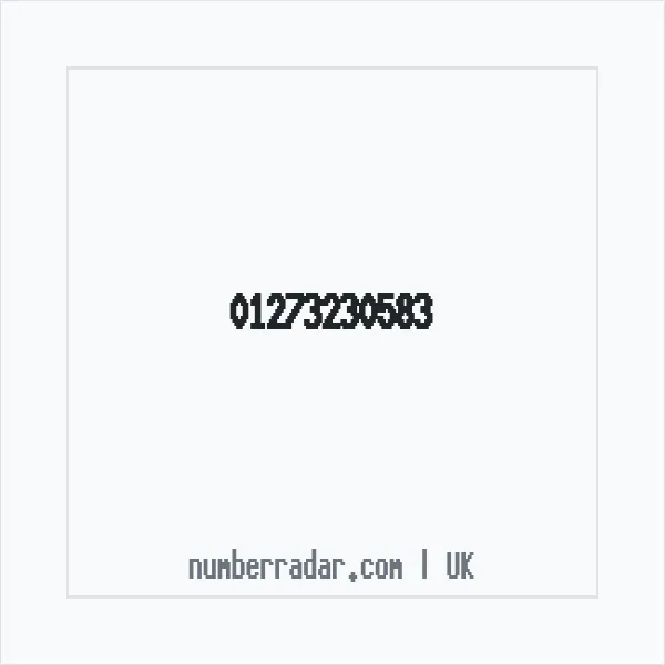 Reverse number check for +44 1273 230583 — who called me?