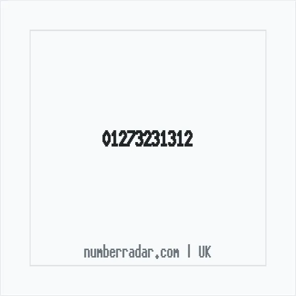 Reverse number check for +44 1273 231312 — who called me?