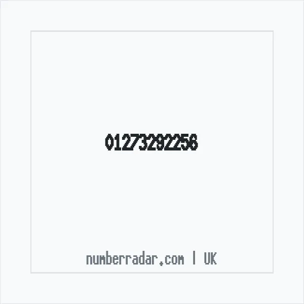 Reverse number check for +44 1273 292256 — who called me?