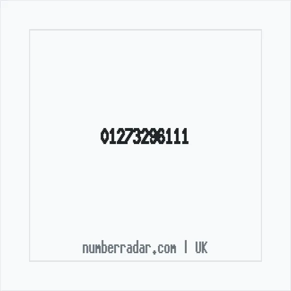 Reverse number check for +44 1273 296111 — who called me?