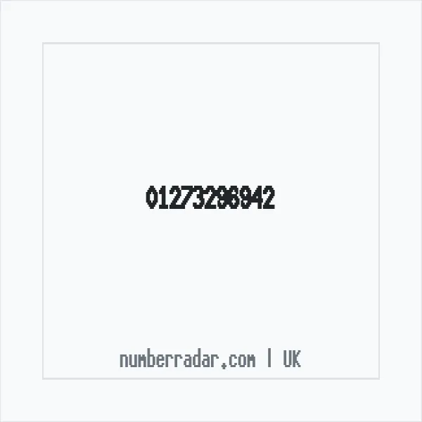 Reverse number check for +44 1273 296942 — who called me?