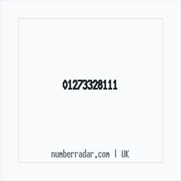 Reverse number check for +44 1273 328111 — who called me?