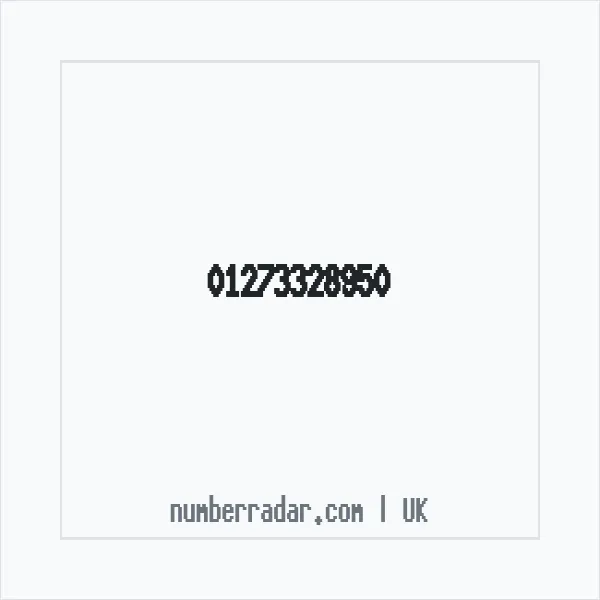 Reverse number check for +44 1273 328950 — who called me?