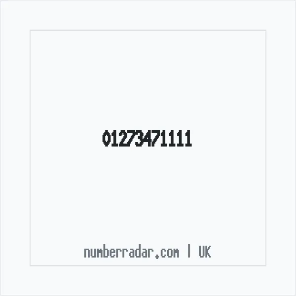 Reverse number check for +44 1273 471111 — who called me?