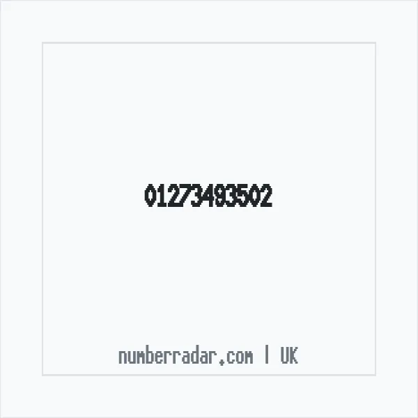 Reverse number check for +44 1273 493502 — who called me?
