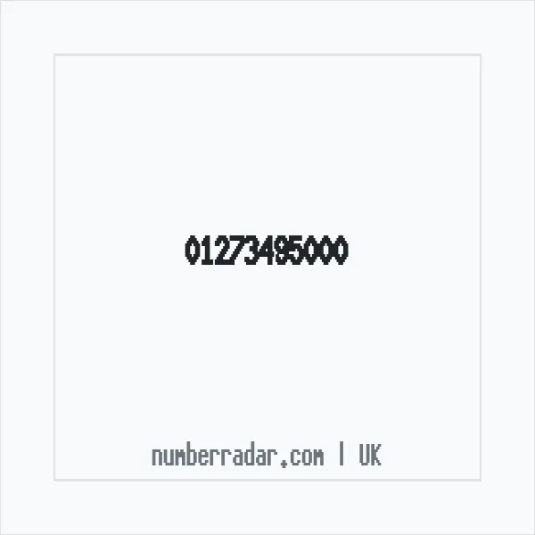 Reverse number check for +44 1273 495000 — who called me?