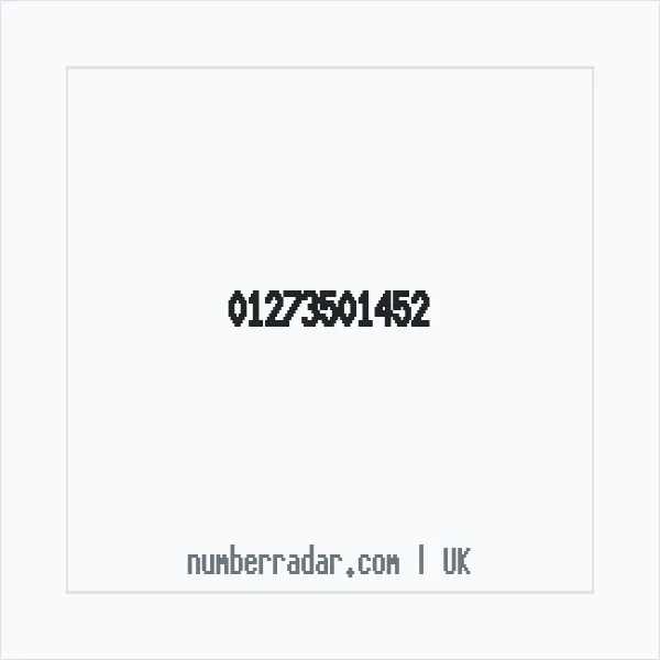 Reverse number check for +44 1273 501452 — who called me?
