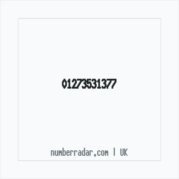 Reverse number check for +44 1273 531377 — who called me?