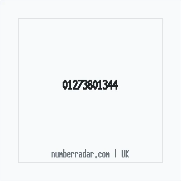 Reverse number check for +44 1273 601344 — who called me?