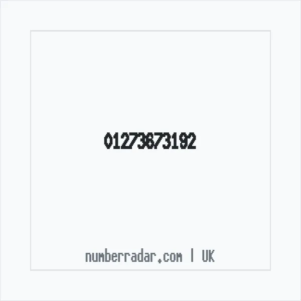 Reverse number check for +44 1273 673192 — who called me?